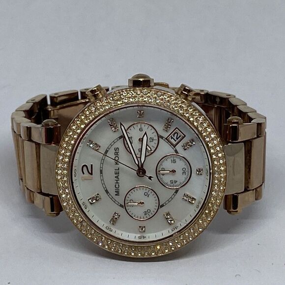 Michael Kors Parker MK5491 Womens Stainless Steel Analog Dial Quartz Watch LB315 - Picture 7 of 12